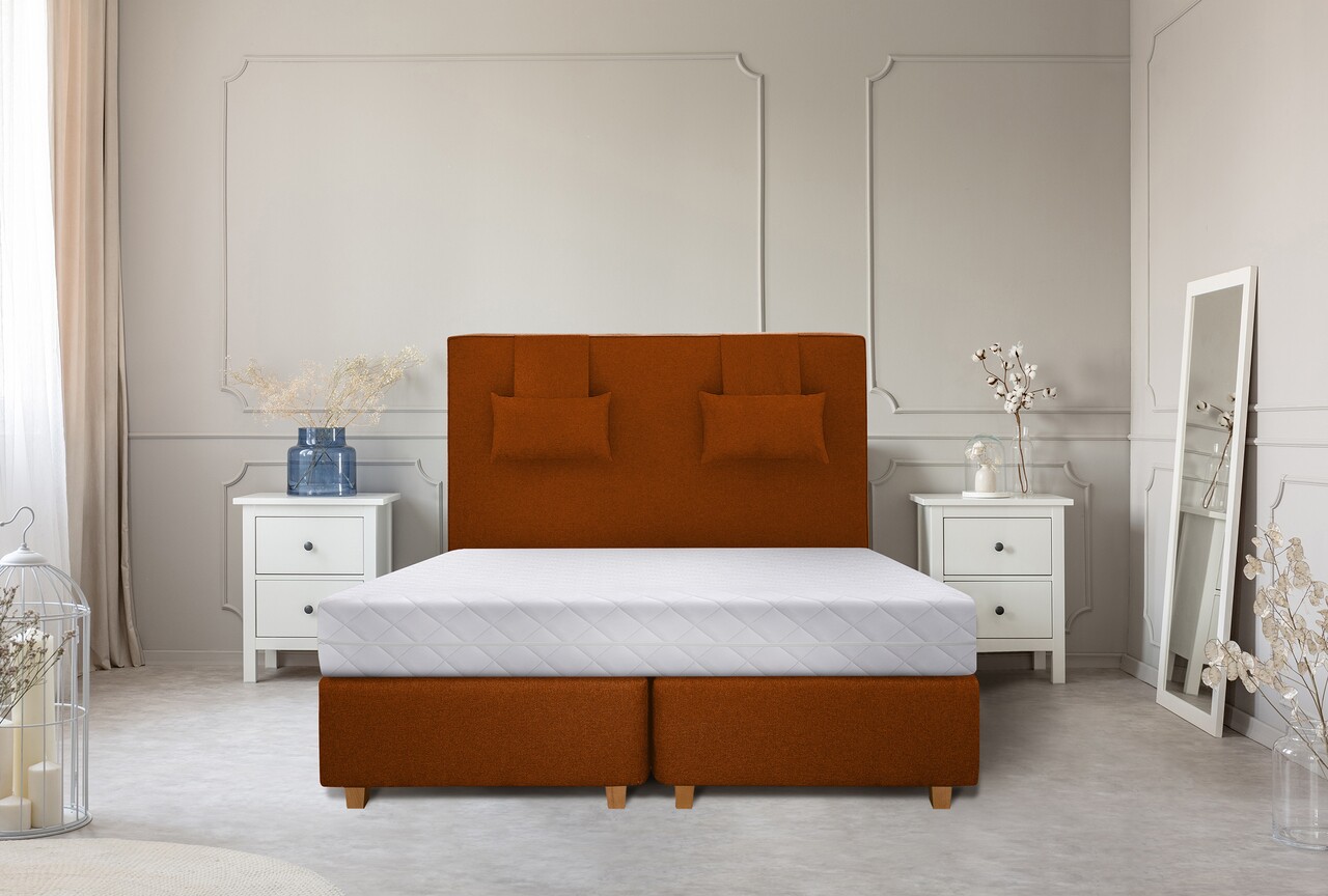 Saltea SuperOrtopedica KONFORTA+ 20 cm, 160x190x20cm, Husa detasabila, lavabila, matlasata, hipoalergenica, Reversibila, Fermitate Medie - imagine 7
